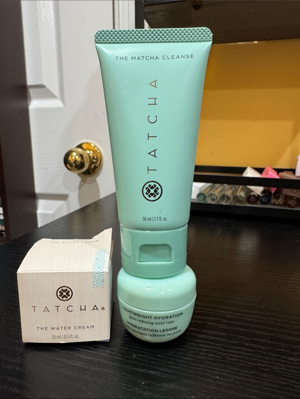Tatcha The Matcha Cleanse 50 ml and water cream 15 ml made in Japan BN.